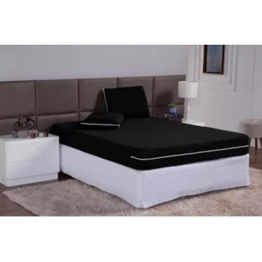 Imagem de Capa de Colchão Para Cama Queen Com Ziper Resistente em Malha Gel Gros