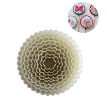 Imagem de Molde Cortador Ondulado Massa Decorativo Bolo Silikomart