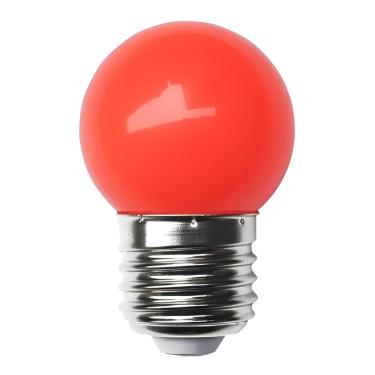 Imagem de Lâmpada Bulbo Mini LED 1,5W E27 Bolinha Colorida Vermelha Bivolt