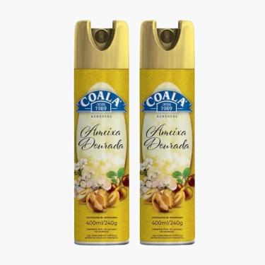Imagem de Kit com 2 Odorizantes de Ambiente Aerossol Coala Ameixa Dourada 400ml – Aromatizante de Ambientes com Fragrância Oriental Floral
