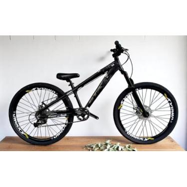 Imagem de Bicicleta 26 Gta Rebel Freeride Single 7v Aro Vmaxx Freio a Disco Pneu Flame (Preto)