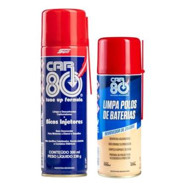 Imagem de Kit Spray Descarbonizante E Limpa Polo De Bateria Car80