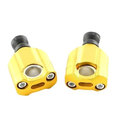 Imagem de predolo Elevadores de guidão de motocicleta em liga de alumínio de alto desempenho, fáceis de instalar, acessórios premium, montagem de substituição universal, Ouro