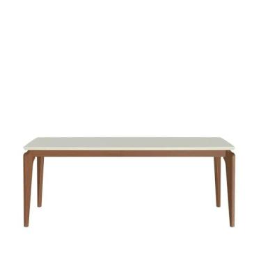 Imagem de Mesa de Jantar Retangular 8 Lugares New Lauren 208 cm Natural c/Off White Província