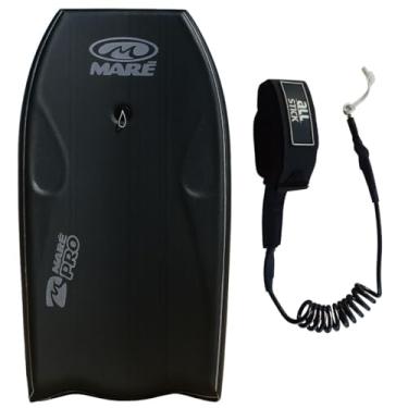 Imagem de Prancha Bodyboard Semi Profissional Maré Pró c/ Leash (Preta c/ leash de Punho)