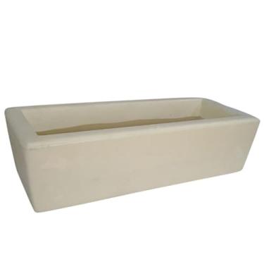 Imagem de Floreira para Plantas，Jardineira para Plantas Floreira de Polietileno P/Jardim Vertical(Amêndoas,37x15)