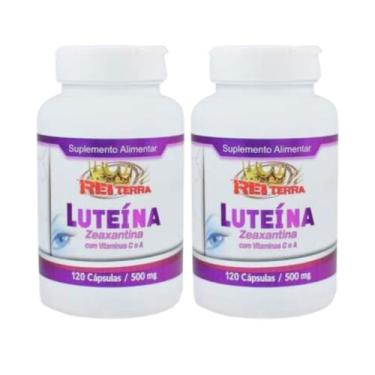 Imagem de 2x Luteína Zeaxantina + Vitamina A e C 500mg 120 Cápsulas - Rei Terra