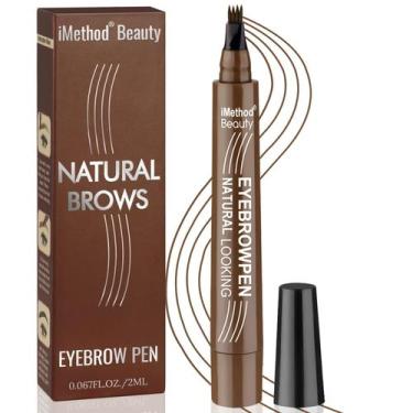 Imagem de Caneta de sobrancelha iMethod Upgrade Tattoo impermeável marrom 3mL