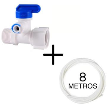 Imagem de Adaptador Conexão Engate Rápido Filtro Purificador de Água com Manguei