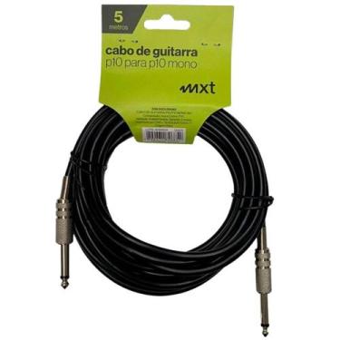 Imagem de Cabo De Guitarra P10 x P10 Mono 5m MXT 5,8mm