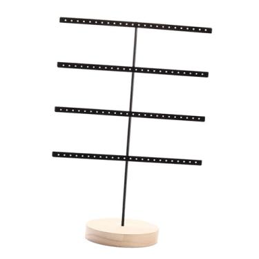 Imagem de Dynwave Suporte para brincos, suporte para brincos, penteadeira, organizador de joias, para armazenamento de joias para shopping, Preto