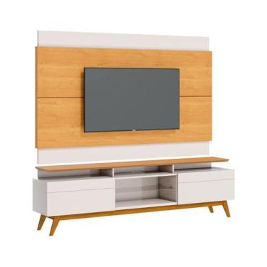 Imagem de Rack com Painel Classic +2G 2.2 Nature com Off White - Imcal Móveis