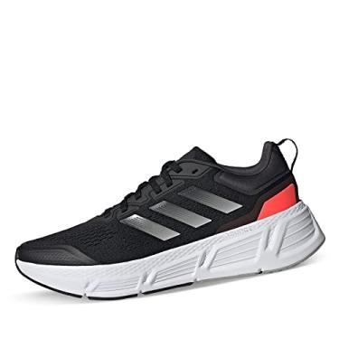 Imagem de adidas Tênis de corrida feminino Questar 2022, Preto/branco/vermelho, 9.5