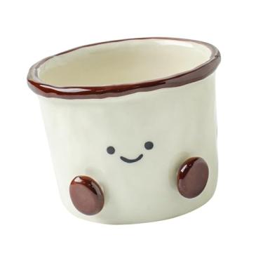 Imagem de Ｂｅｓｇａ Tigela de Iogurte para Salada Tigela de Cerâmica Mulheres Mãe Amigos Presentes Decoração Caneca de Café de Cerâmica Copo para Acompanhamentos Sopa, Capacidade 280 Ml