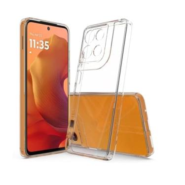 Imagem de Capa Capinha Case Compatível com Motorola G75 Aveludada Premium (TRANSPARENTE)