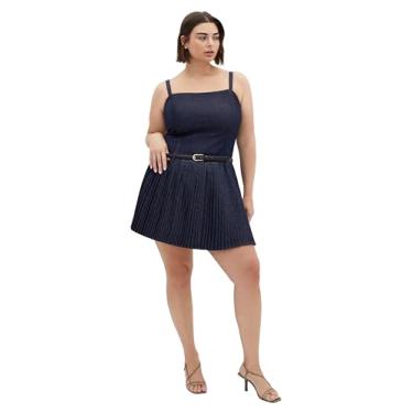 Imagem de City Chic Vestido feminino plus size - Skye, Jeans escuro, 25 Plus Size