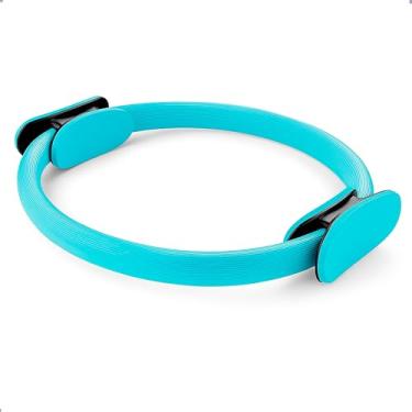 Imagem de Anel Arco de Pilates Yoga Fisioterapia Tonificador Flexível Exercício Resistência Magic Circle (Azul)