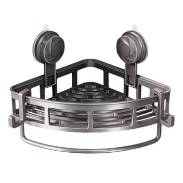 Imagem de Prateleiras De Canto Para Parede Do Chuveiro - Prateleira Com Ventosa Para Banheiro | Prateleira De Armazenamento Sem Perfuração Para Casa Aluguel Dormitório Apartamento Hotel Empresa