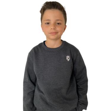 Imagem de Blusa Moletom Infantil Menino Moletom Careca Peluciada - Mita Jeans, C