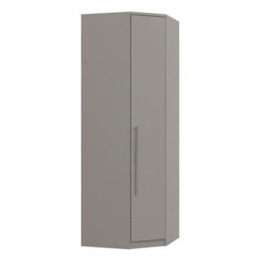 Imagem de Módulo de Canto Oblíquo 1 Porta 3 Prateleiras Elegance - Móveis Castro