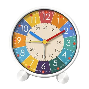 Imagem de Bothyi Relógio Despertador com Zonas Codificadas Por Cores para Crianças, Portátil, Leve para Estudo E Escritório