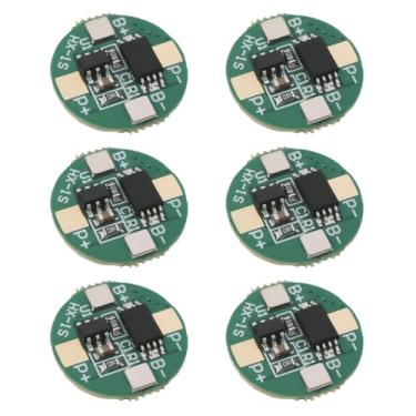 Imagem de The Lord of the Tools Placa de proteção de bateria PCM BMS 6 peças placa de proteção de bateria de lítio 3,7V 2,5A 1S com proteção contra sobrecarga e sobredescarga para painel de bateria 18650