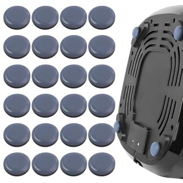 Imagem de Sliders de eletrodomésticos, deslizadores pequenos de móveis de 9,5 cm, planadores autoadesivos de bancada de cozinha para cafeteira, fritadeira a ar, liquidificador, batedeira (24 peças)