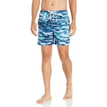 Imagem de HUK Shorts de natação Volley de 14 cm | Cintura elástica de secagem rápida