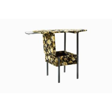 Imagem de Mesa Tabua De Passar Vira Cadeira Portátil Baú Reforçada base metalon 