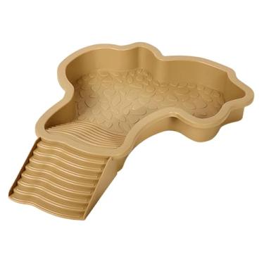 Imagem de WeiLaiKeQi Prato de alimentação para répteis com rampa Piscina para banho de répteis 28,5 x 35 x 4,3 cm Acessórios Superfície antiderrapante Tigela de água fácil