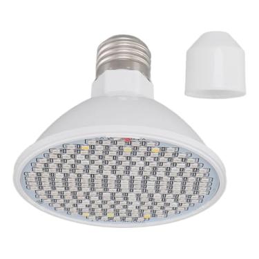 Imagem de POCREATION Lâmpada LED de Cultivo 8W Lâmpada de Luz de Planta de Espectro Completo Com 200 Pérolas para Plantas Internas Estufa Jardim Em Casa Base E27 110-220V