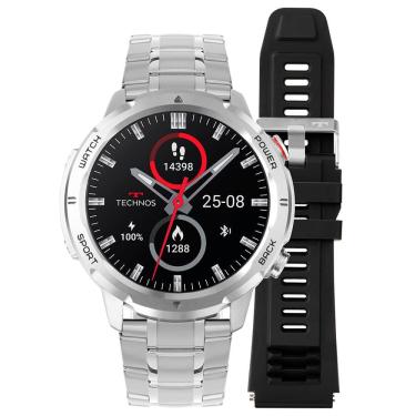 Imagem de Relógio TECHNOS CONNECT KIT smartwatch prata TSPORTSCAA/6K