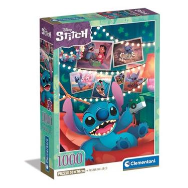 Imagem de Clementoni 39793 Disney Stitch 1000 peças | Quebra-cabeça para adultos | Quebra-cabeça de quadrinhos | Feito na Itália, multicolorido