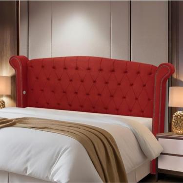 Imagem de Cabeceira Solteiro Estofada Madeira Luxo Cama Box Grécia - generic, Ve