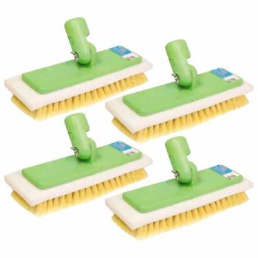 Imagem de 4 Vassoura Articulada Lava Ônibus Caminhão Escovão Esfregão