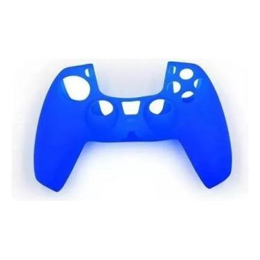 Imagem de Capa Case De Silicone Controle Compatível Ps5 + 4 Par De Grips Borrach