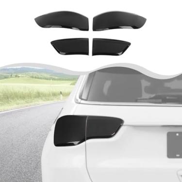 Imagem de HTHE Capa de proteção de lanterna traseira de luz traseira adequada para acessórios Jeep Compass 2017+ capa de luz traseira, acessórios externos, preto fumado