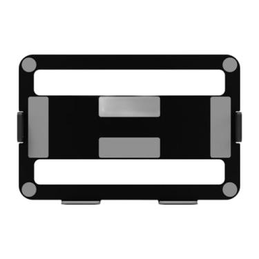 Imagem de ZGUZMCMK Bandeja para laptop para montagem em, bandeja para notebook, suporte portátil de aço carbono leve e resistente para notebook (somente bandeja), Preto