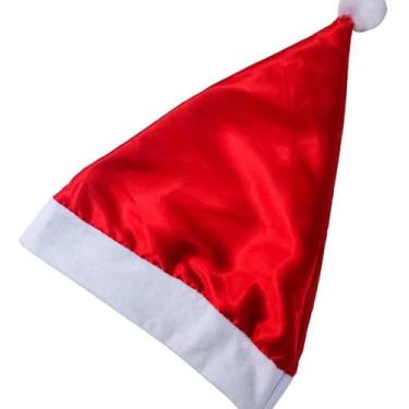 Imagem de Gorro Touca De Papai Noel Linha Luxo Cetim - Wincy Natal