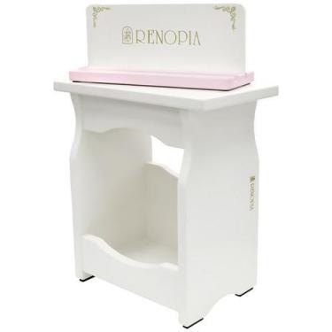 Imagem de Banco Infantil para Piano Renopia - Cor Branco - no-brand