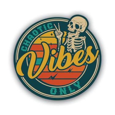 Imagem de Pacote de adesivos de vinil icônico retrô de esqueleto engraçado – Decalque impresso UV impermeável de 12 cm – Várias citações sarcásticas diferentes - Peel & Stick – Várias variações - MKS2326