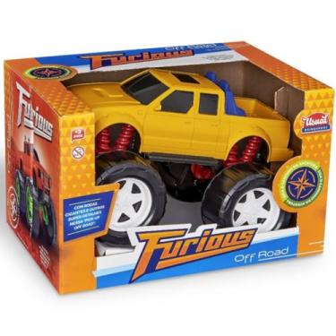 Imagem de Caminhonete Furious Pick-Up Off Road Infantil – Brinquedo Resistente, Rodas Grandes, Veículo 4x4 de Aventura
