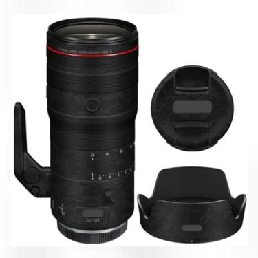 Imagem de Película protetora para lente de câmera 24-105 2.8 Película protetora de vinil adesivo premium para Canon RF 24-105 mm F2.8 (Knight Black)