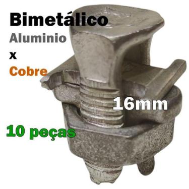 Imagem de Kit 10 Conector Split Bolt Parafuso Fendido para Emenda Cabos 16mm Bim
