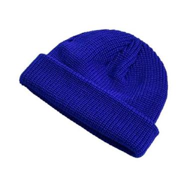 Imagem de Gorro De Malha Quente Unissex Para Inverno, Cor Sólida, Meninos, Menin