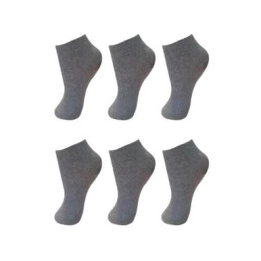 Imagem de Kit Com 12 Pares De Meias Infantil Juvenil Unissex - Naimus, Kit cinza