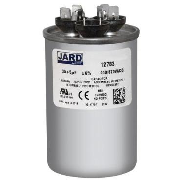 Imagem de Capacitor JARD 35 + 5uF 370/440VAC redondo de dupla execução 12783 - J