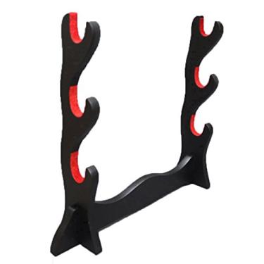 Imagem de Espada acolchoada de 3 camadas para proteger Samurai japones Katana Wakizashi Tanto suporte suporte para suporte de exibicao para espadas