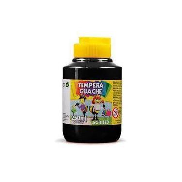 Imagem de Tinta Guache 250ml Magenta Acrilex, Preto