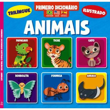 Imagem de Livro - Primeiro Dicionário Trilíngue Ilustrado - Animais